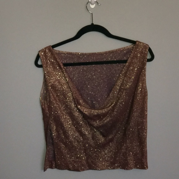Vintage - Scoop back Copper Top With Side Zipper - Picture 2 of 3